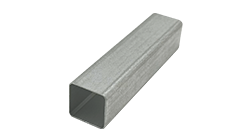 Mill finish aluminum square tube